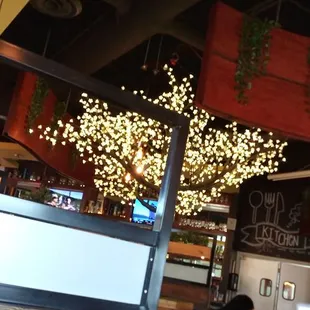 the dining area