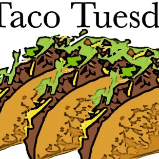 three taco tuesday tacos