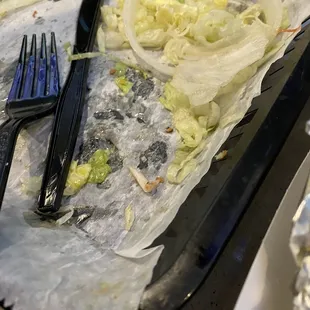 Bone shard in burger meat