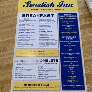 New Breakfast menu!