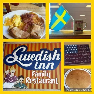 ‍ Brekfast from The Swedish Inn Family Restaurant