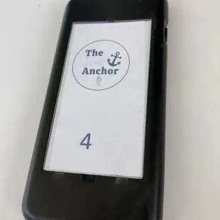 Hi-tech Buzzer system for when your order is ready ...