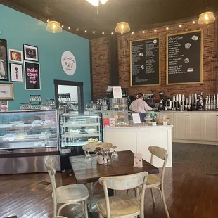 the interior of the store