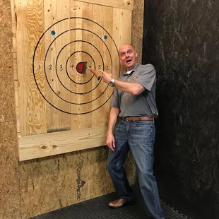 Hank's first Bullseye! Definitely newsworthy!!