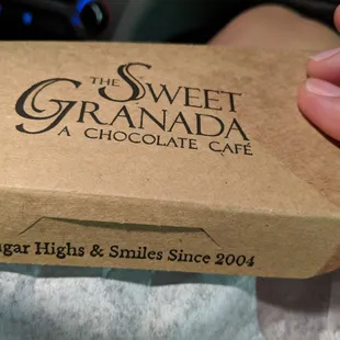 Box the treats came in