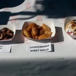 a variety of baked goods