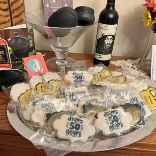 cookies and wine