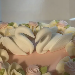 Gorgeous handmade swans