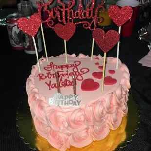 Custom carrot cake with cream cheese filling. Beyond happy with their work!