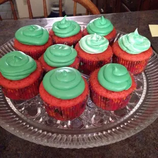 Watermelon cupcakes