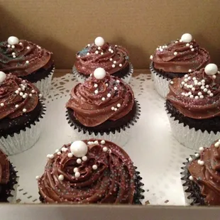 M&amp;M filled cupcakes