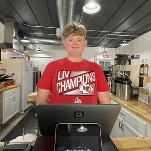 Our Sweet Life host, Hudson.