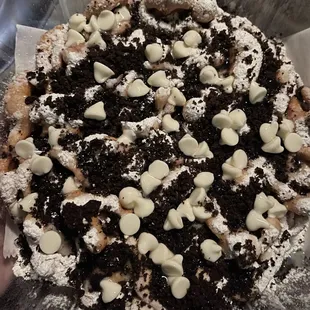 Cookies and Cream Funnel Cake