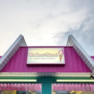 The bright paint job can't be missed from the street!