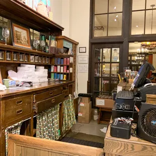 the inside of the store