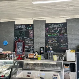 a display of cakes and pastries