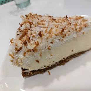 Coconut cream cheesecake