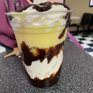 Boston cream parfait