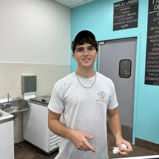 Patrick, a super ambassador to The Sweet Spot's  goodwill campaign