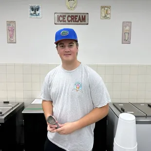 Lewis served up my German Chocolate from somewhere in the mysterious 'back of house' . He, also, is a good ambassador