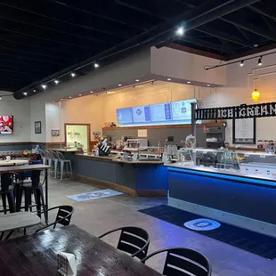 the interior of the restaurant