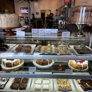 a variety of desserts