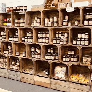 a shelf full of sweet sunflowers