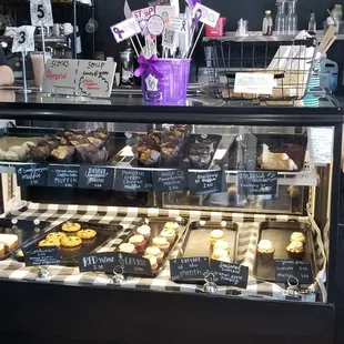 a display of pastries