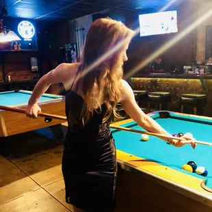 Me playing pool
