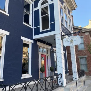 the front of the building