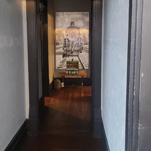 The hallway to the private party dining areas