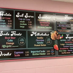 The menu 5 November 2023