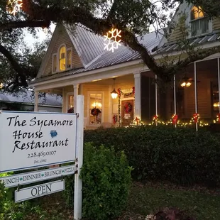 the front of the house