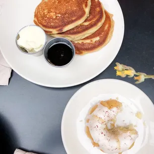 Buttermilk rye pancakes