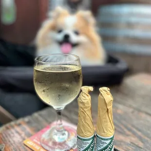 Pinot Grigio ($9.75) &amp; Underberg Digestif ($3 each)