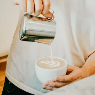 Our espresso bar makes specially crafted drinks from Counter Culture beans.  Enjoy a latte, cappuccino, cortado, or monthly feature drink!