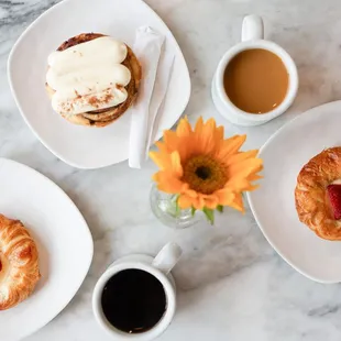 Coffee &amp; morning pastries served all day!