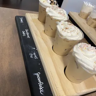 S&apos;mores, Christmas cookie, Bananas foster &amp; snowflake