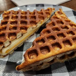 Grilled cheese waffle