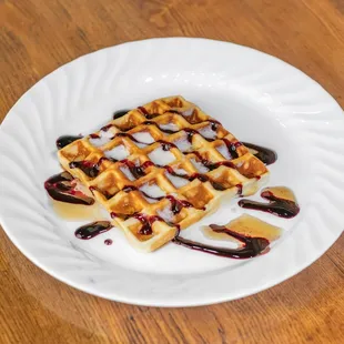 food, waffles