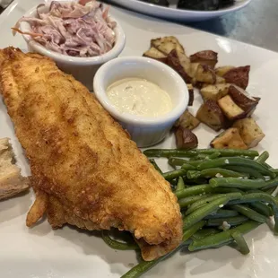 The flounder. Tender and light.