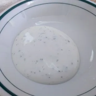 Ranch made in-house.