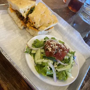 Smoked Veggie Pepperoni Small Watermelon Salad