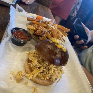 Smoked Chicken Sandwich Parmesan Fries