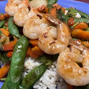 Shrimp stir fry