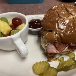 Hog Heaven with a side of fruit