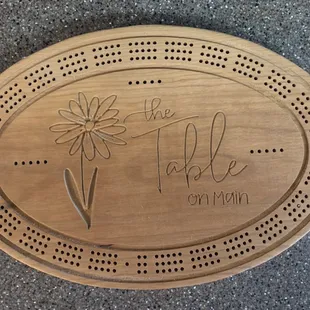 Enjoy a round of cribbage on our house board!