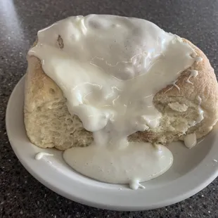 Our signature homemade cinnamon rolls. Made fresh seven days a week, available after 9:00am.