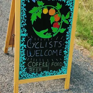 Cyclists Welcome!