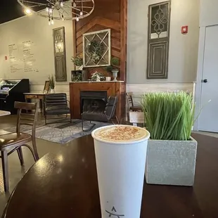 Apple Butter White Mocha Latte per the barista's recommendation